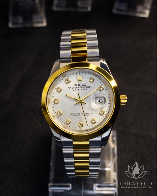 Rolex Oyster Perpetual Datejust Two-Tone Gold & Silver