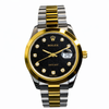 Rolex Oyster Perpetual Datejust Two-Tone Black & Silver