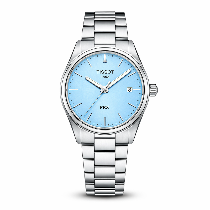 Luxury Tissot PRX Blue Dial Stainless Steel Men's Watch